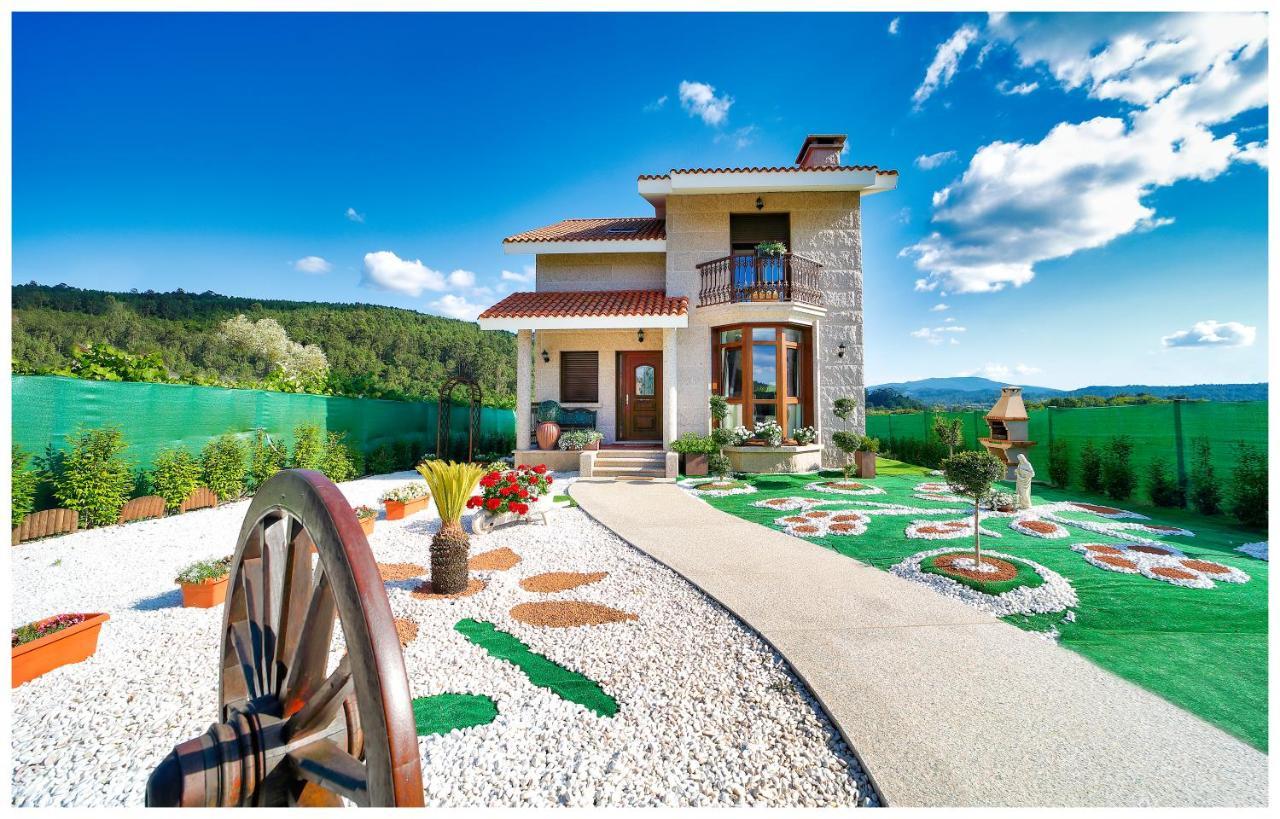 Villa Casa Victoria Garden Con Jacuzzi Y Piscina Caldas De Reis Exterior foto