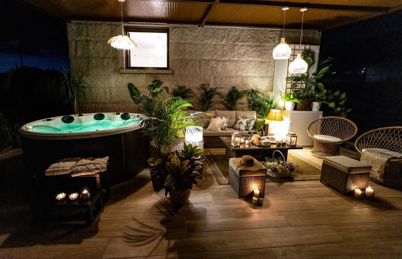 Villa Casa Victoria Garden Con Jacuzzi Y Piscina Caldas De Reis Exterior foto